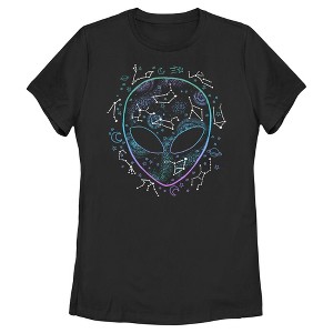 Women's Lost Gods Alien Zodiac Star Symbols T-Shirt - 1 of 4