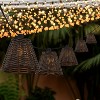 JONATHAN Y Payton 10-Light Indoor/Outdoor 10 ft. Classic Cottage LED G40 Faux-Rattan Shaded String Lights - 2 of 4