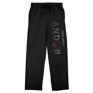Star Wars: Andor Logo Men's Black Sleep Pajama Pants - 1 of 4