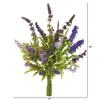 Nearly Natural 15-in Lavender Artificial Flower Bouquet (Set of 3) - image 2 of 2