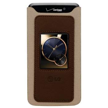 LG Spectrum Deco Sleeve Case for LG VS920 - Tan/Brown