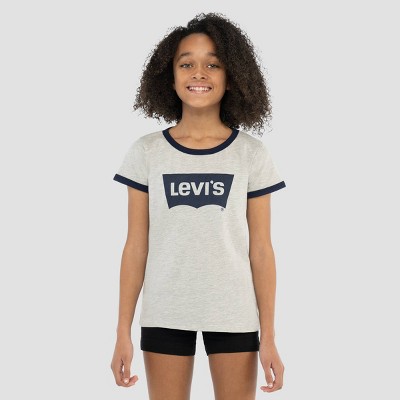 Levi s Girls Short Sleeve Oversized Batwing Graphic T shirt