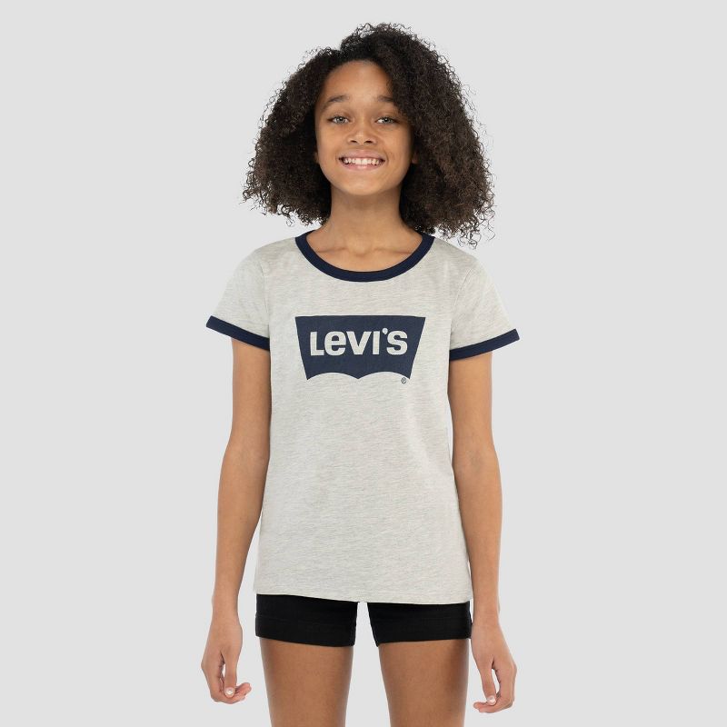 Levi's® Girls' Short Sleeve Oversized Batwing Graphic T-Shirt, 1 of 11