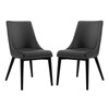 Set of 2 Viscount Dining Side Chair Vinyl - Modway - 2 of 4