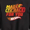 Boys' - Hot Wheels - Made to Race Graphic Long Sleeve Fleece Sweatshirt - 2 of 4