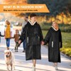 Inhand Gray Fuzzy Wearable Hoodie Blanket - Oversized Cozy Polyester Sweatshirt for Women, One Size Fits All - The Perfect Warm Gift - 4 of 4