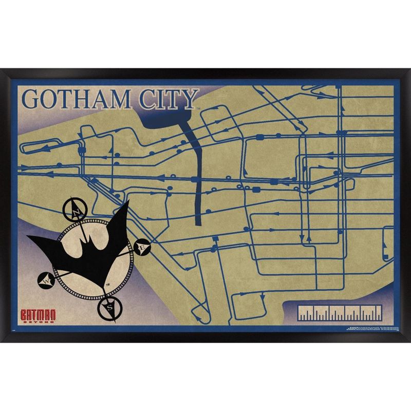 Trends International DC Comics TV Batman Beyond - Map Framed Wall Poster Prints, 1 of 7