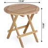 BI&SEA Wooden Side Table,Teak Wood Small Table for Indoor & Outdoor Use,Compact Patio Side Tables or Outdoor End Tables for Garden, Deck,or Balcony - 2 of 4