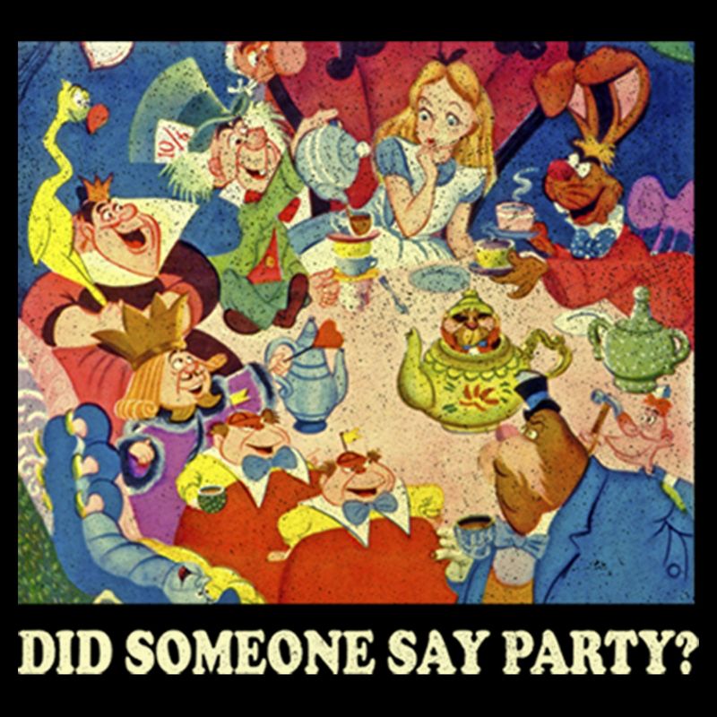 Men's Alice in Wonderland Did Someone say Party T-Shirt, 2 of 6