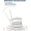 Nasitip HDPE Rocking Chair Outdoor - All-Weather Adirondack Porch Rocker, 380LB Capacity - 3 of 4