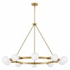 Lark Orla 10 - Light Chandelier in  Lacquered Brass - 4 of 4