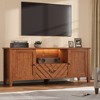 TV Stands for Living Room, Entertainment Center with Led Lights, Television Stands for 65 inch tv, TV Console with 2 Storage and 1 Drawer for Bedroom - 3 of 4