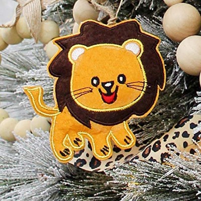 Darware Jungle Animal Plush Hanging Ornaments Set, 6-Piece