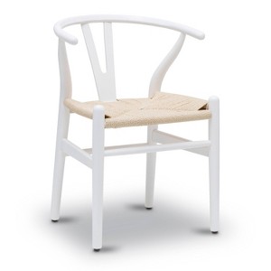 Poly & Bark Weave Chair with Woven Seat - 1 of 4