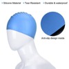 Unique Bargains Silicone Waterproof Non-Slip Adult Swimming Caps 2 Pcs - 4 of 4