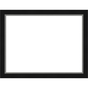 Amanti Art Eva Black Silver Narrow Framed Dry Erase Magnetic Board - 1 of 4