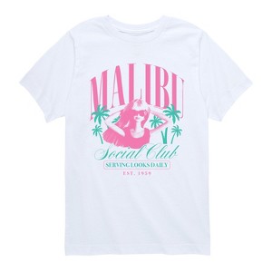 Boys' - Barbie - Malibu Social Club Short Sleeve Graphic T-Shirt - 1 of 4