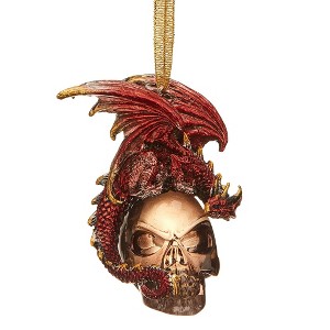 Design Toscano The Black Coal Dragon 2016 Holiday Ornament - 1 of 4
