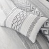 Sapphtopaz 7 Piece Bedding Comforter Sets Luxury Elegant Jacquard Geometric Woven Print and Stripes Designs Reversible Quilt Set - 4 of 4