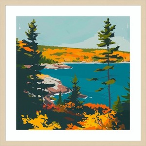 Amanti Art A Scenic View I by Walker Noble Wood Framed Wall Art Print - 1 of 4