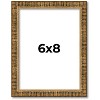 PosterPalooza | Photo Size Textured Gold Picture Frame - UV Acrylic, Foam Board Backing, Hanging Hardware - 3 of 4