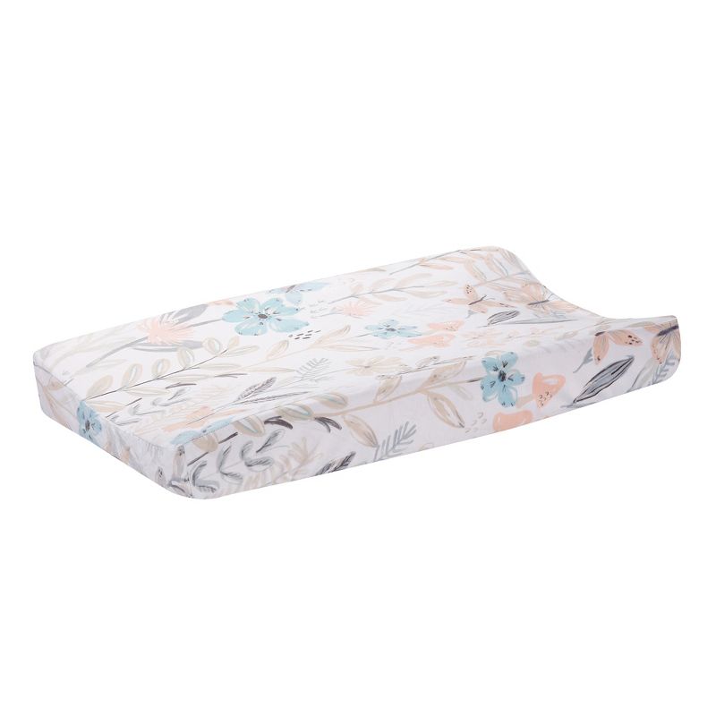Lambs & Ivy Baby Blooms Watercolor Floral/Butterfly Soft Changing Pad Cover, 3 of 6