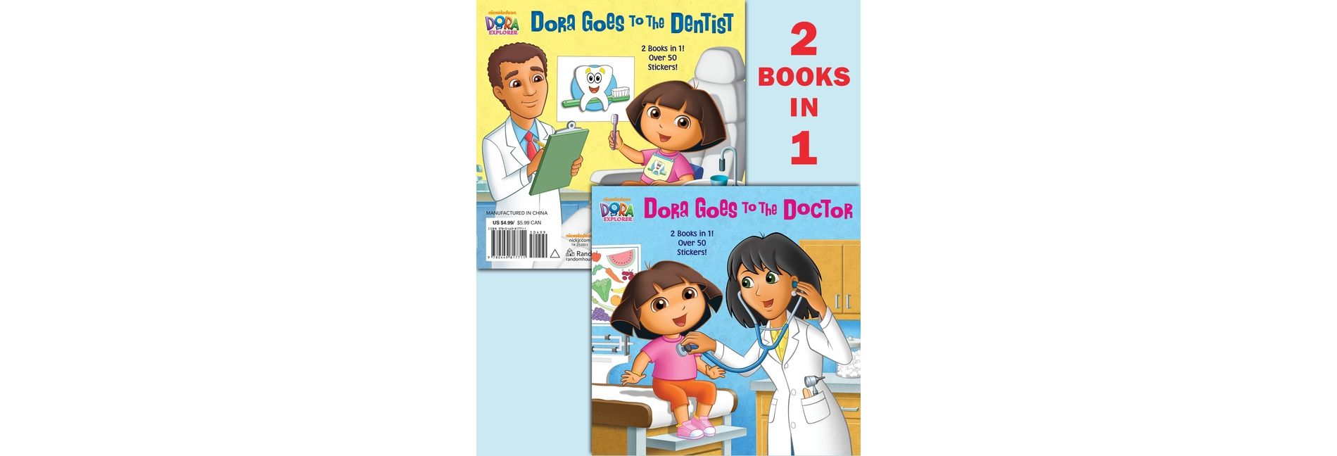 Dora Goes to the Doctor/Dora Goes to the Dentist (Paperback) by Ellen Rosebrough