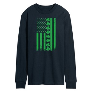 Men's - Instant Message - Lucky USA Flag Long Sleeve Graphic T-Shirt - 1 of 4
