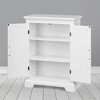 Teamson Home Shea Floor Storage Cabinet with Double Doors White - Elegant Home Fashions: Freestanding Bathroom Closet, Adjustable Shelves - image 4 of 4