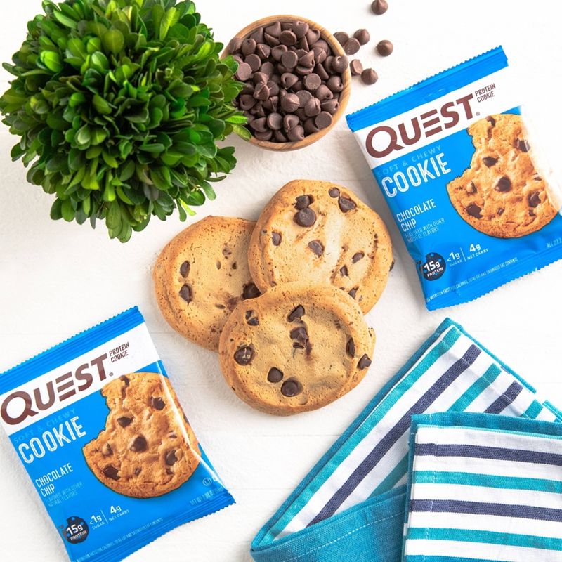 Quest Nutrition 15g Protein Cookie - Chocolate Chip Cookie, 5 of 13