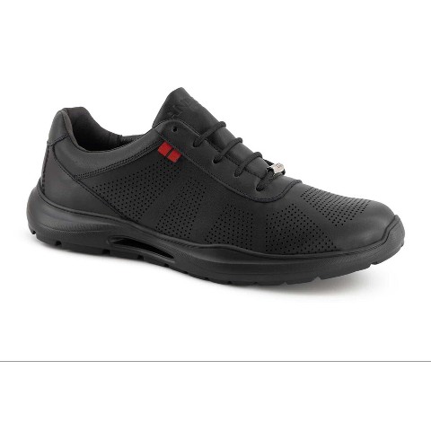 Andrea Men's Leather Comfort Sneaker 88700-3750087 Black 8