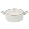 Gibson Rexford 5 Quart Ceramic Nonstick Aluminum Dutch Oven with Lid in Linen - 2 of 4