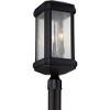 Trumbull 3-Light Mystic Black Outdoor Post Lantern - 3 of 4