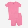 Leveret Matching Family Pajamas – Solid Light Pink – 100% Cotton – Customizable for Personalization - 2 of 4