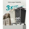 2-Section Laundry Basket with Wheels, Removable Bags, Steel Frame, 50.2 Gallons (190 L) - 3 of 4