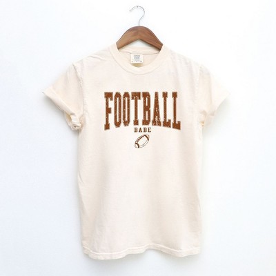 Simply Sage Market Women's Varsity Football Babe Short Sleeve Garment Dyed Tee