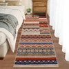 Machine Washable Rug for Living Room Modern Bedroom Rug Geometrci Patchwork Rug Large Rug Non Slip Throw Rugs Stain Resistant Carpet for Dining Room - 2 of 4