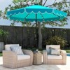 Costway 10 FT Solar Patio Umbrella with 24 LED Lights 8 Ribs & Tilt Adjustment Coffee/Turquoise/Red/Gray/Beige - 4 of 4