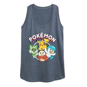 Women's - Pokémon - Scarlet & Violet Starters Graphic Racerback Tank - 1 of 4