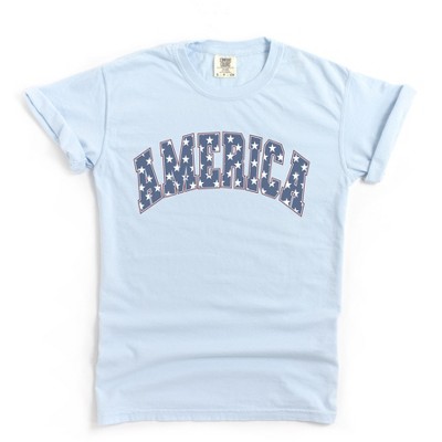 Simply Sage Market Women's Retro America Stars Short Sleeve Garment Dyed Tee