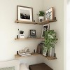 Attop Wood Floating Shelves Set of 6, Shelves for Wall Decor, Farmhouse Shelf for Bedroom, Bathroom Storage Shelves, Book Shelves for Living Room - 4 of 4