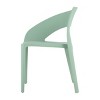 GlasFlength Accent Chairs Contemporary Single Piece Design Durable Indoor Outdoor Seating For Modern Living Spaces, Green, 21.3"*23.6"*32.5" - 4 of 4