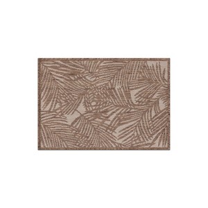 World Rug Gallery Contemporary Palm Leaf Textured Flat Weave Indoor/Outdoor Area Rug - 1 of 4