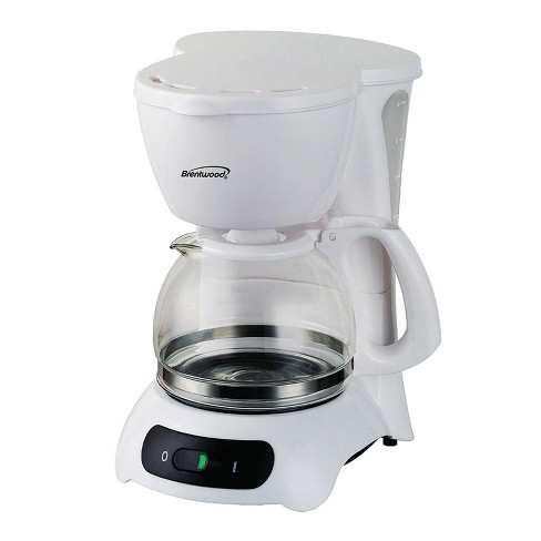 Better Chef 4-Cup Compact Coffee Maker with Removable Filter Basket, White