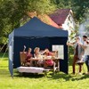 Aoodor 10' × 10' Commercial Instant Pop Up Canopy Tent, 3 Adjustable Heights,  Fully Waterproof Portable Gazebo Shelter, with Wheeled Bag - 3 of 4