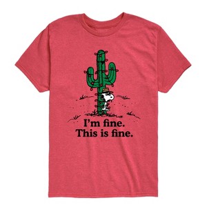 Boys' - Peanuts - Im Fine Spike Short Sleeve Graphic T-Shirt - 1 of 4
