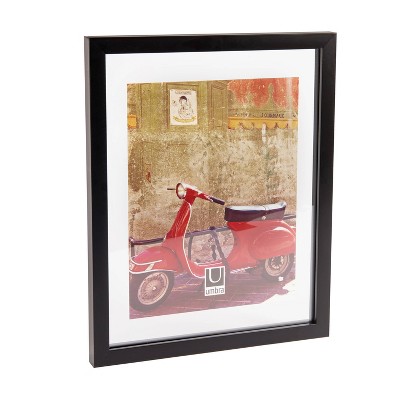 Classic Black 11x14 Wood Floating Document Frame