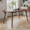 HOMES: Inside + Out 71" Aspen Grove Mid-Century Modern Oval Dining Table Walnut - 2 of 4