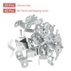 Unique Bargains Z Shape Offset Canvas Clips with 2 Mounting Holes and Screws - 3 of 4