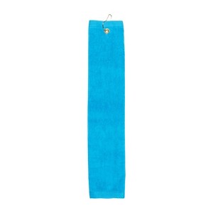 TowelSoft Premium 100% Cotton Terry Velour Golf Towel with Tri-fold Hook & Grommet Placement 16 inch x 26 inch - 1 of 4